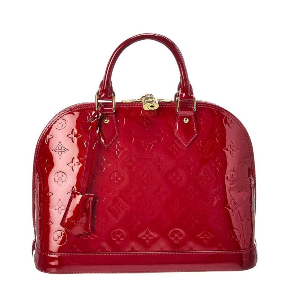 Louis Vuitton Red Monogram Vernis Alma Pm (Authentic Pre-Loved)